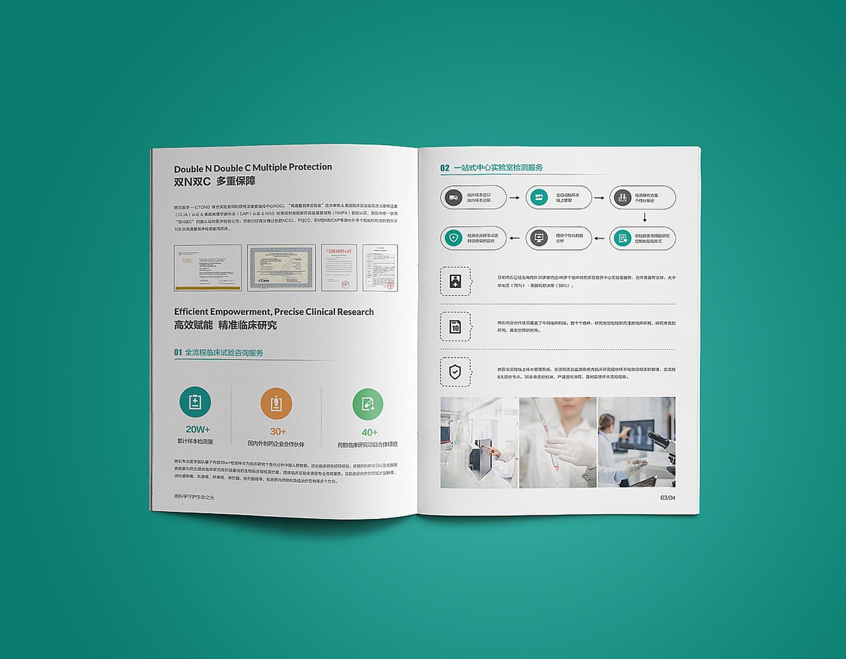 医疗企业画册设计,医疗医药企业画册设计案例欣赏